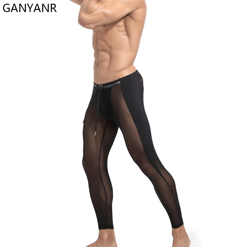 GANYANR Chạy Thun Nam Nén Quần - đánh giá và giá Compression Long Pant