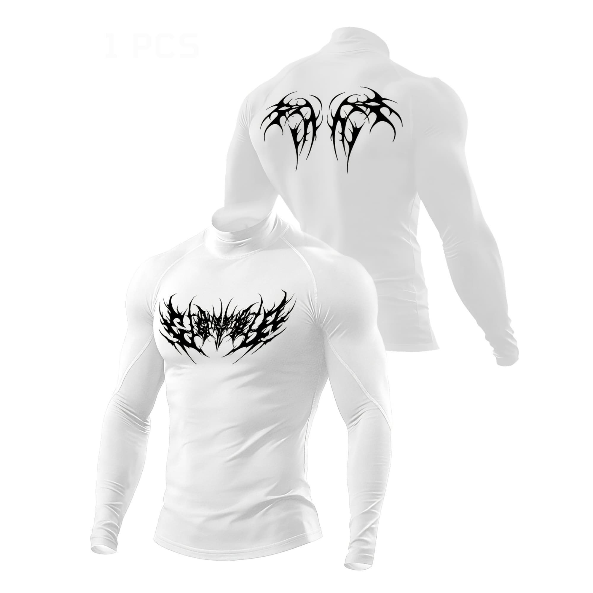 Punk Dark Abstract Thorn Lette - đánh giá và giá Base Layer Top